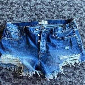 NWOT button fly jean shorts size 31 - We the Free